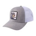 thumbnail image 1 of Unisex Embroidered The Cool Dog, 6-Panel Trucker Hat, Khaki/White, Adjustable Fit, 1 of 1