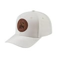 thumbnail image 1 of Unisex V2 Embroidered And Laser-Engraved Sagittarius Zodiac (November 22, December 21), 6-Panel Baseball Cap, Beige/Beige, Adjustable Fit, 1 of 3