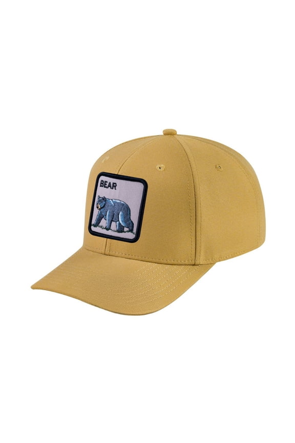 Unisex V2 Embroidered The Bear V2, 6-Panel Baseball Cap, Khaki/Khaki, Adjustable Fit