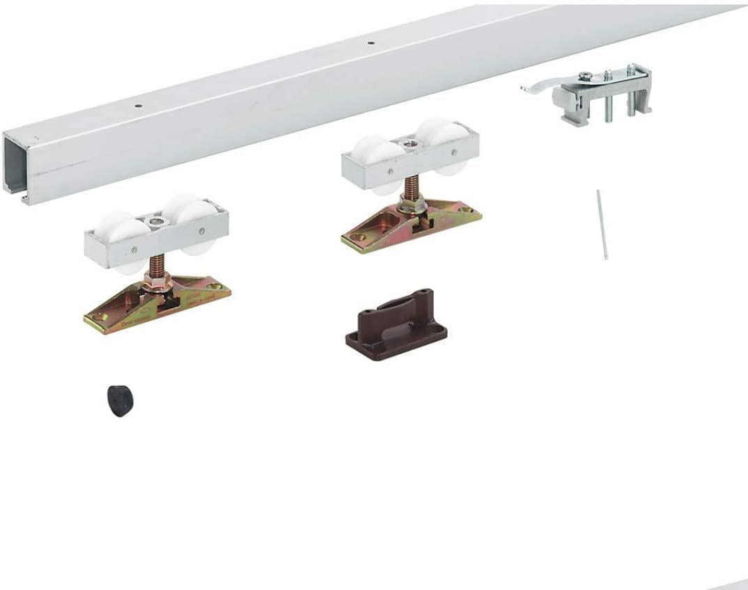 HAWA Junior 80/Z Upper Track – Pre-Drilled Aluminum Sliding Door Track – Clear Anodized Finish – 6' 6 3/4" Length