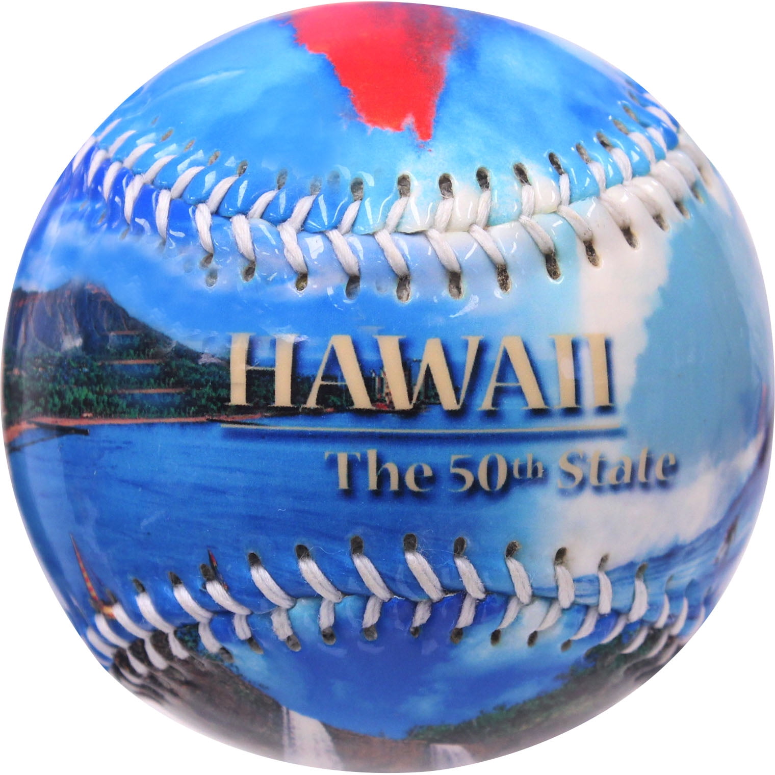 HAWAII BASEBALL SCENIC 50TH STATE AUTHENTIC SOUVENIR BASEBALLS