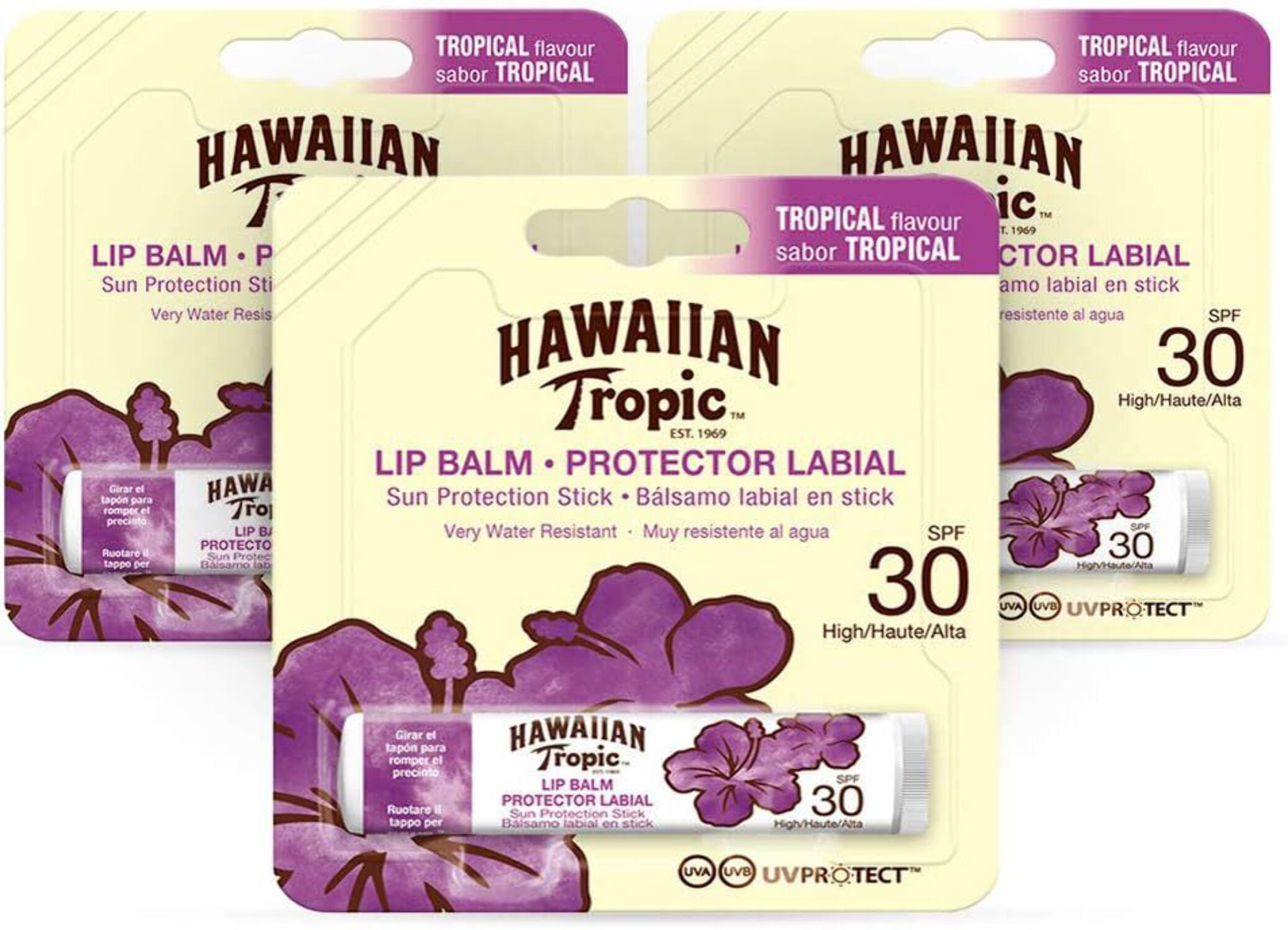 HAWAIIAN tropic Lip Balm Sunscreen Lip Balm SPF 30, Tropical Flavour