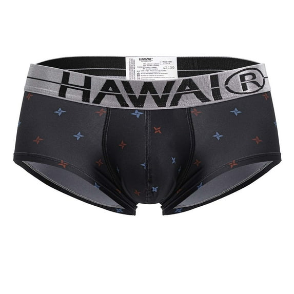 HAWAIR 42530 Printed Microfiber Briefs Color Gray Size L