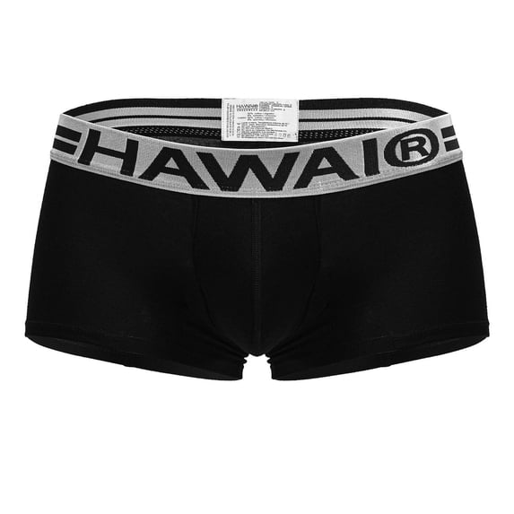 HAWAIR 4986 Cotton blend Trunks Color Black-01 Size M