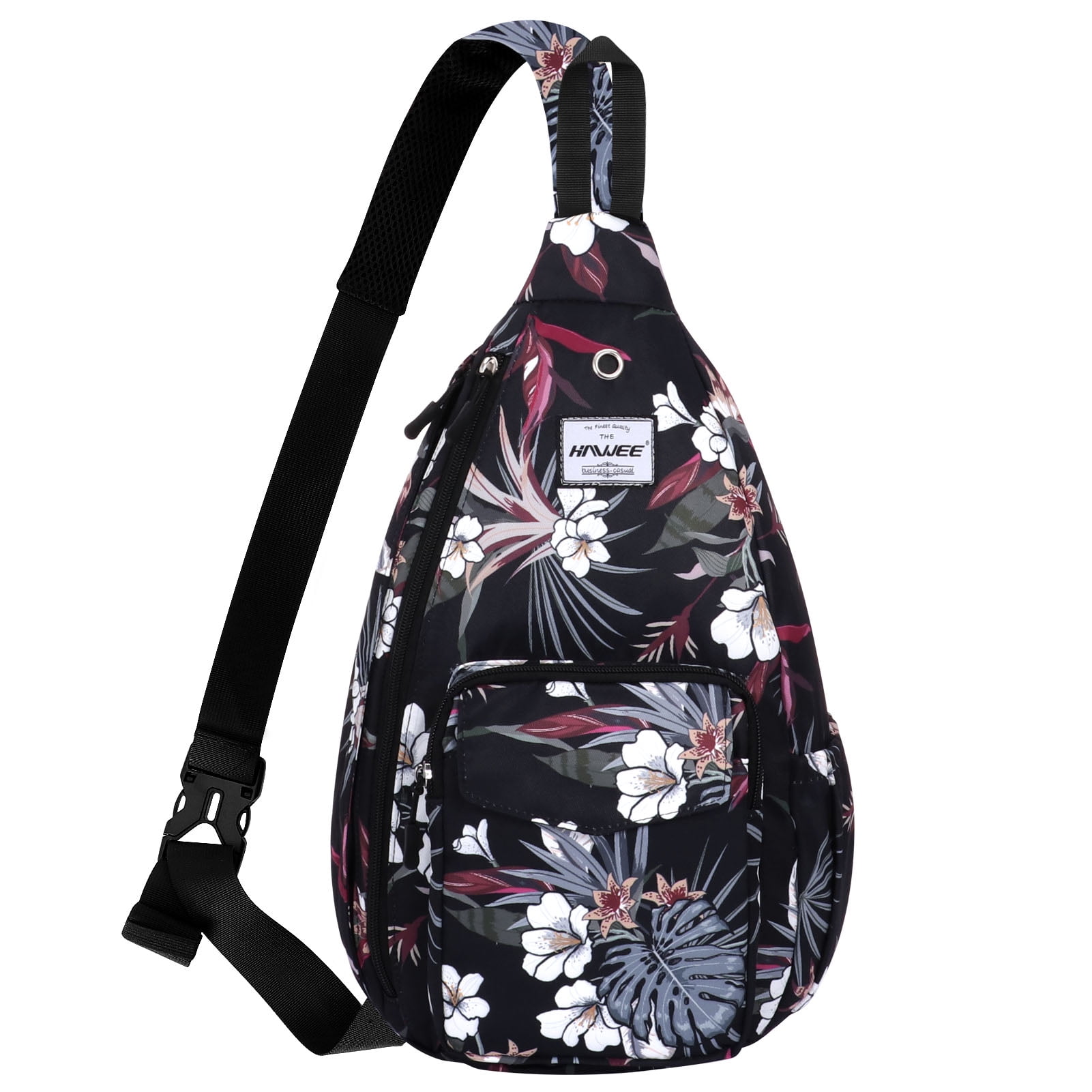 Chala Navy Sunflower Sling Backpack Floral Crossbody Bag‎ Women\'s 16x10 HAWEE Water-Resistant Sunflower Sling Backpack for Women Men  main image 4