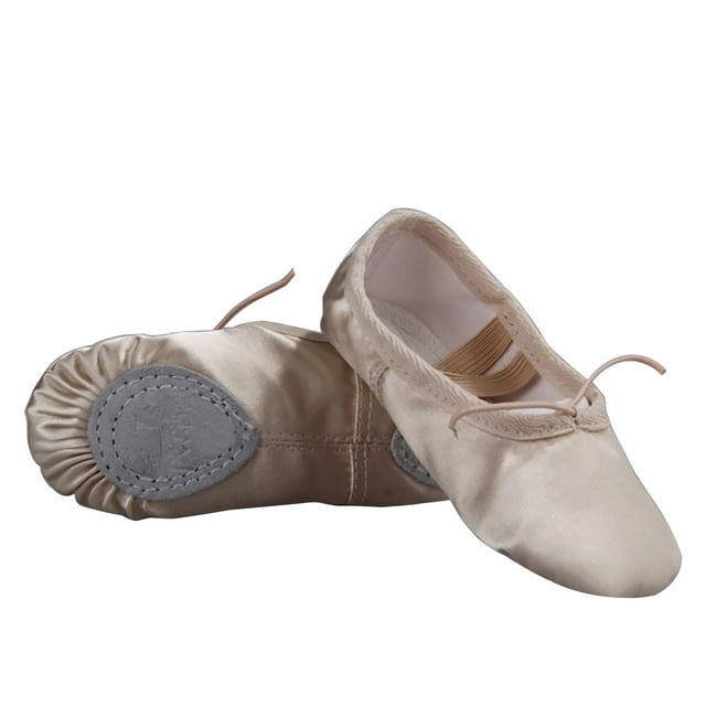 HAWEE Ballet Shoes, Satin Ballet Slippers Flats Professional Performa Dance Shoe for Girls Ballet Yoga Practice Dance Shoes
