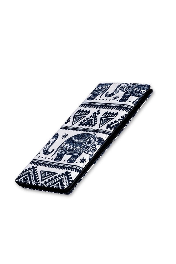 Bifold Long Wallets for Women - 12 Card Slots Ultra Slim Thin Wallet RFID Blocking Credit Card Holder Bifold Long Ladies Billfold