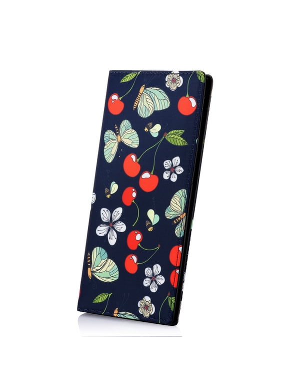 Bifold Long Wallets for Women - 12 Card Slots Ultra Slim Thin Wallet RFID Blocking Credit Card Holder Bifold Long Ladies Billfold