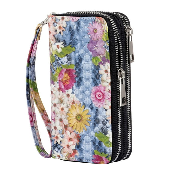 HAWEE Removable Wristlet Female Casual Wallet, Flora Bloom