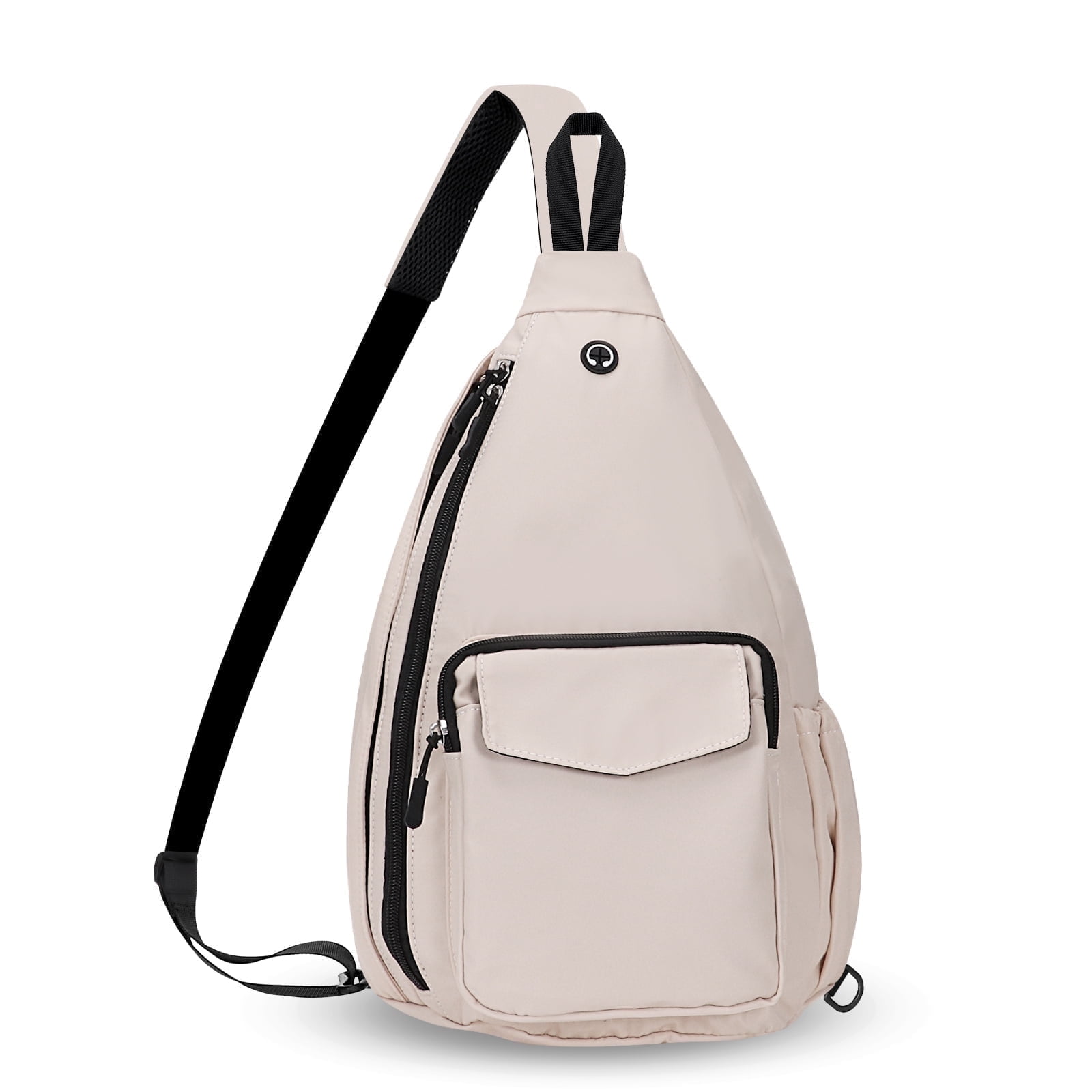 HAWEE Convertible Chest Bag Casual Daypack for Outdoor Cycling Hiking Travel Sling Backpack Crossbody Shoulder Purse for Women, Beige