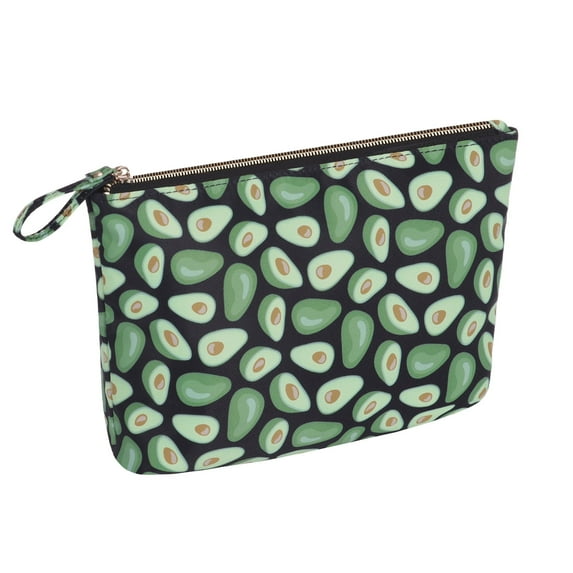 HAWEE Cosmetic Bags for Women Small Makeup Pouch Travel Toiletries Case Durable Waterproof Accessories Organizer, Avocado