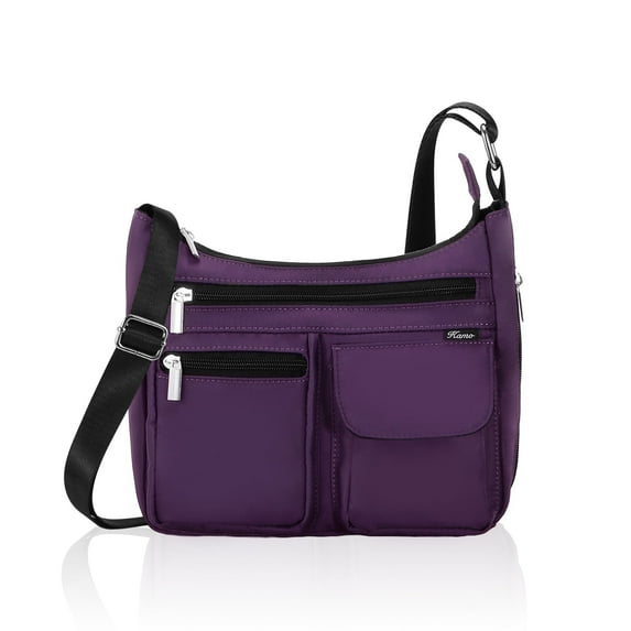 HAWEE Crossbody Bag for Women - Multi-pocket Shoulder Bag Lightweight Messenger Bag Casual printed Purse Handbag Travel Bag