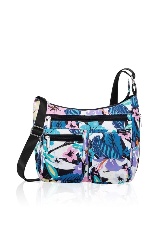 Crossbody Bag for Women - Multi-pocket Shoulder Bag Lightweight Messenger Bag Casual printed Purse Handbag Travel Bag
