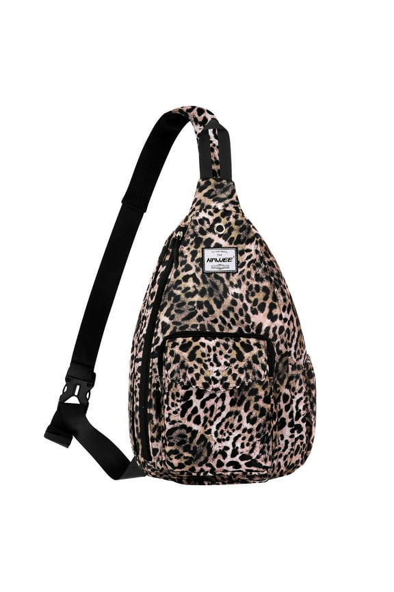 Crossbody Travel Bags for Women Men Cheetah Sling Backpack Purse Adjustable Strap