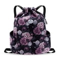 thumbnail image 1 of HAWEE Drawstring Backpack Water Resistant String Bag Sports Gym Sack Lightweight Sackpack with Side Pocket for Men Women, 1 of 7