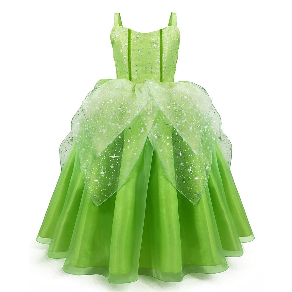 HAWEE Fairy Princess Dress Costume with Butterfly Elf Wings Little Girls Fancy Birthday Dress Up