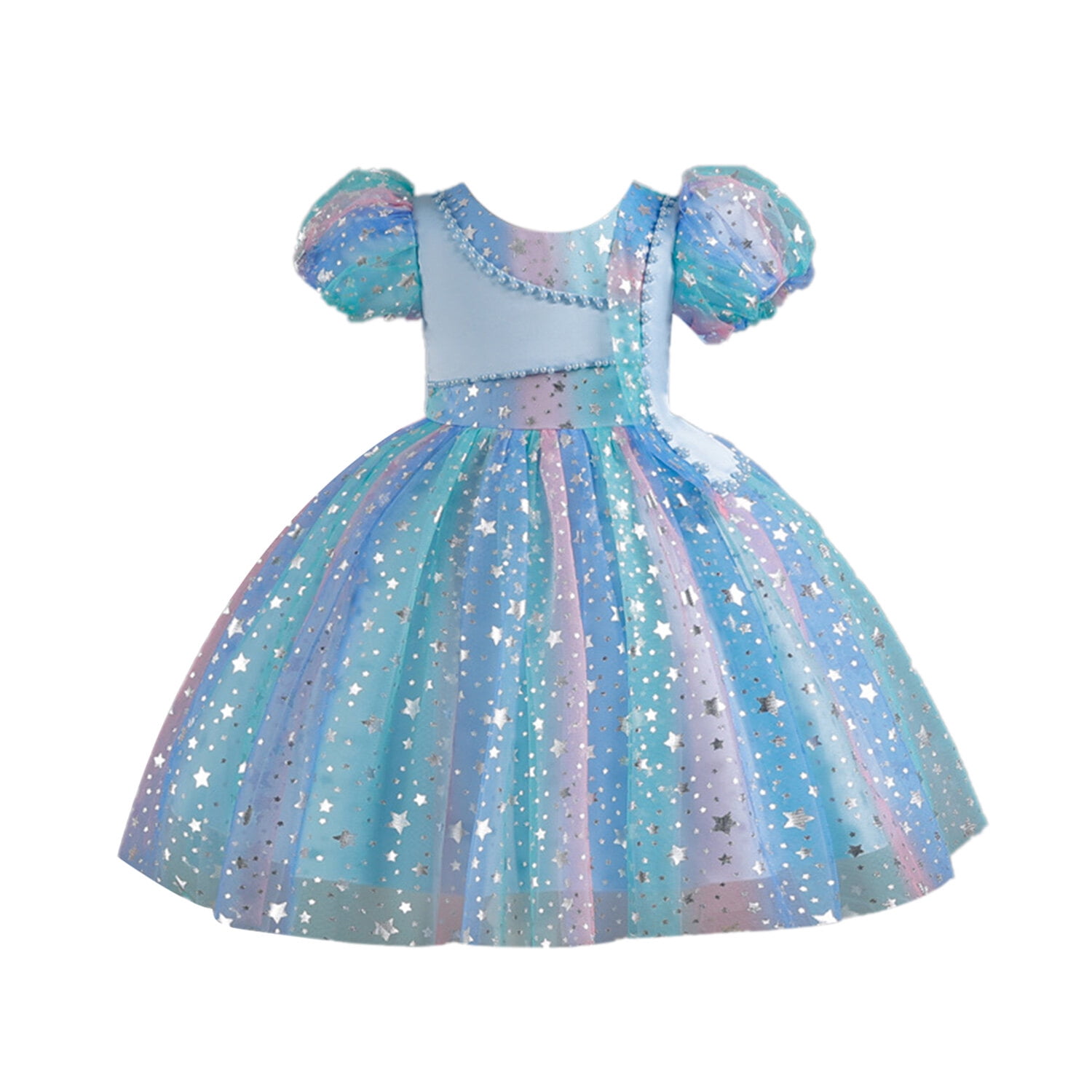 Festival Sparkling Tulle Flower Girl Dress With Bowknot Festival Sparkling Tulle Flower Girl Dress With Bowknot