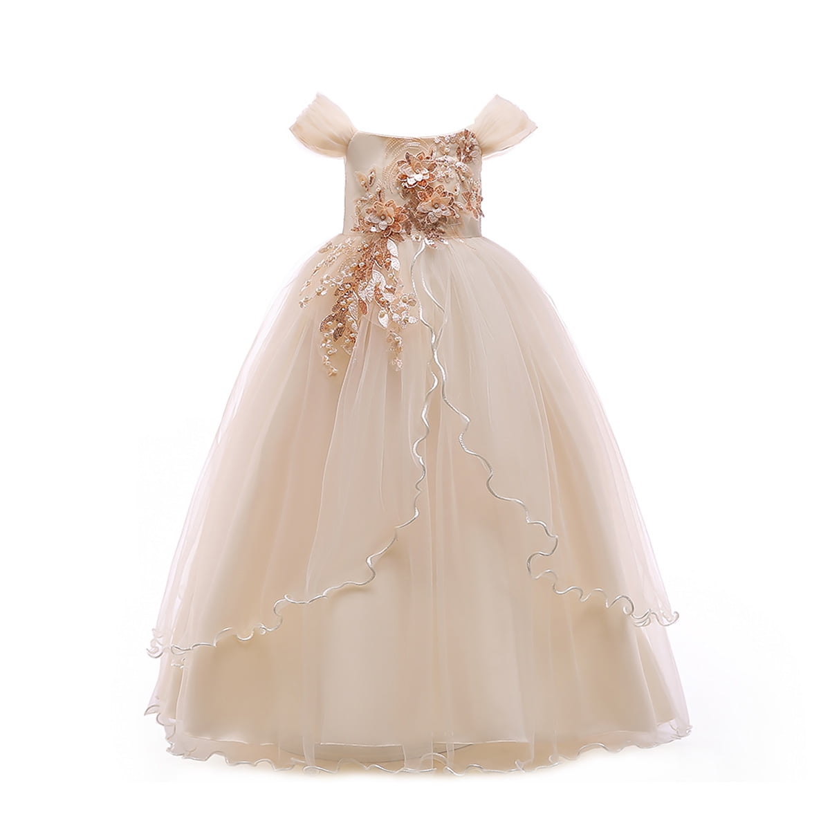HAWEE Pretty Little Girls Ball Tulle Dress, Kids Occasion Wear, Wedding  Party Prom Dresses 4-14 Years - Walmart.com