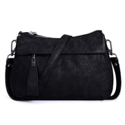 HAWEE Genuine Leather Purse for Women Hobo Bag Trendy Crossbody Bag and Shoulder Bag with 2 Straps