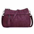 thumbnail image 1 of HAWEE Genuine Leather Purse for Women Hobo Bag Trendy Crossbody Bag and Shoulder Bag with 2 Straps, 1 of 5