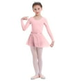 thumbnail image 1 of HAWEE Girls Ballet Dance Dress Toddler Long Sleeve Ballet Leotards with Removable RuffleTutu Skirt, 1 of 4