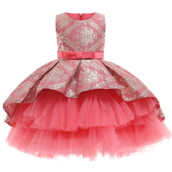 HAWEE Girls High Low Party Dresses Princess for Girls Ball Gowns Dress