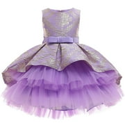 HAWEE Girls High Low Party Dresses Princess for Girls Ball Gowns Dress