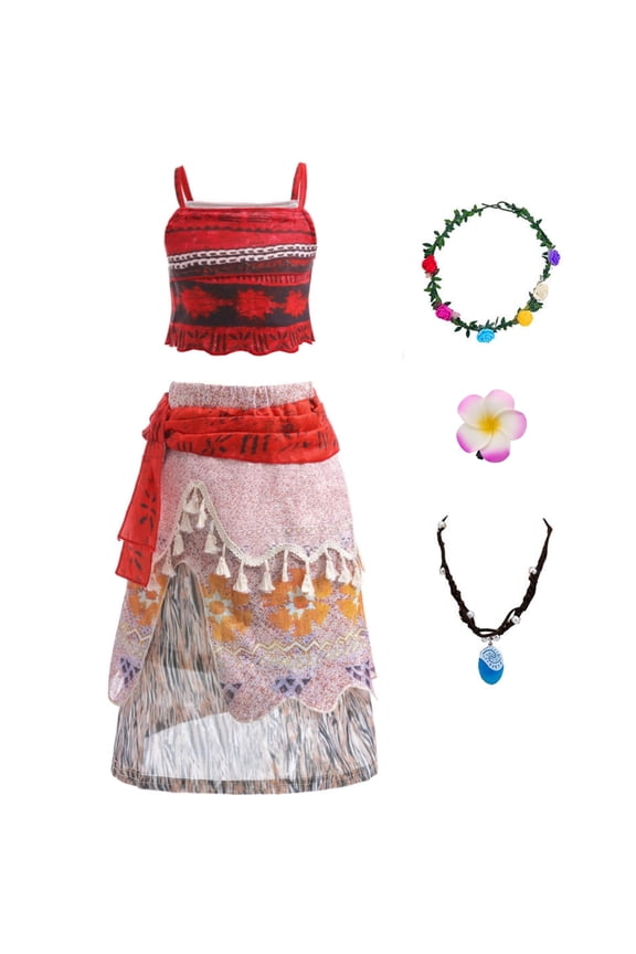 Girls Ocean Princess Costume Dress up Princess Adventure Costume for Christmas Halloween Theme Party