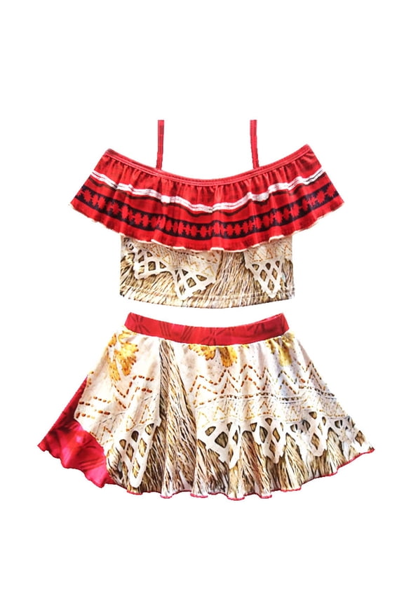 Girls Princess Swimwear Adventure Bathing Suit Tankini Swimsuit 2 Pieces