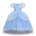thumbnail image 1 of HAWEE Girls Princess Costume Dress, Butterfly Tulle Long Ball Gown with Accessories, Birthday Party & Halloween Costume Age 2-7 Years, 1 of 6
