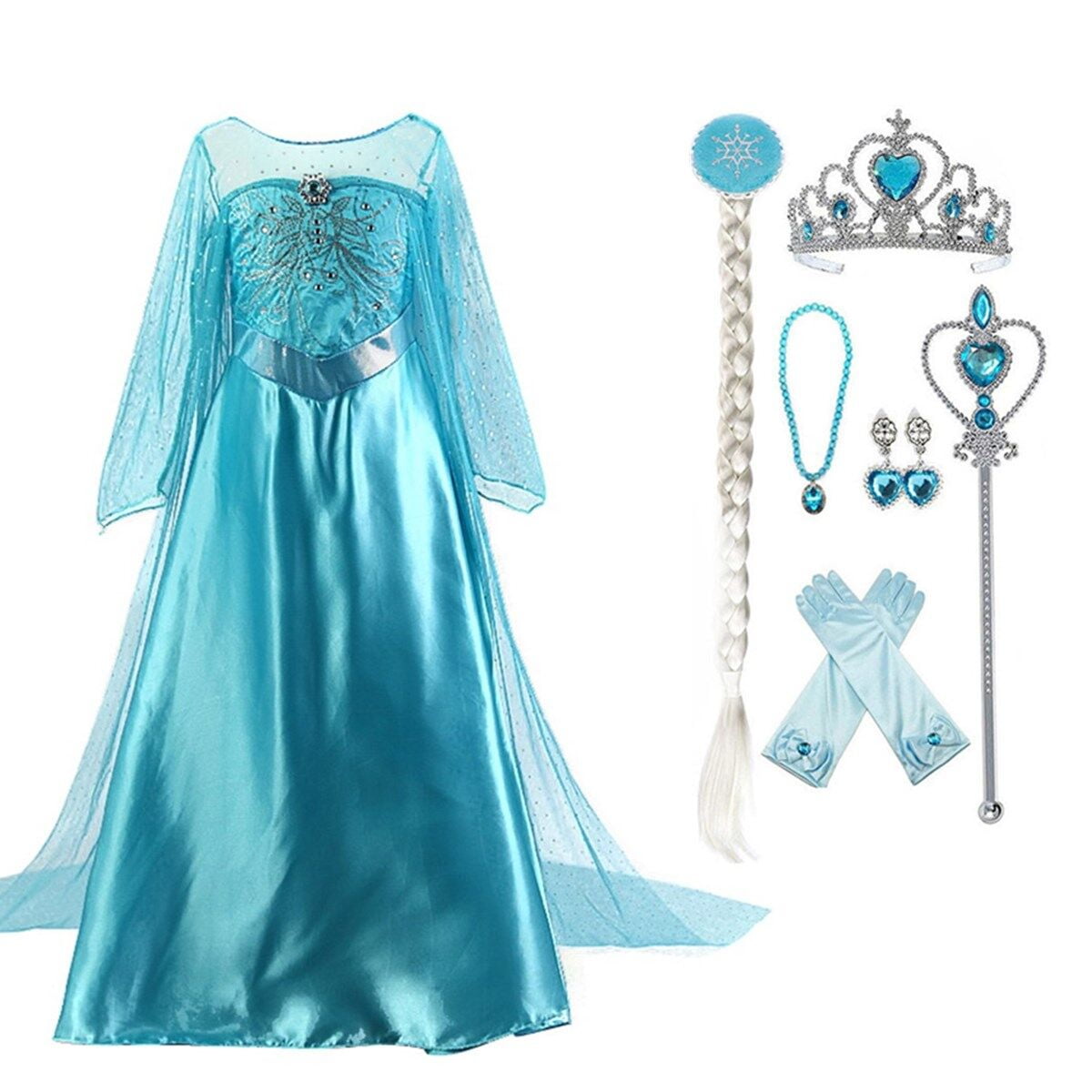HAWEE Girls Princess Dress Costume with Long Cape - Luxury Sequin Halloween  Dress up - Walmart.com