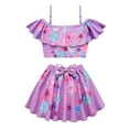 thumbnail image 1 of HAWEE Girls Swimsuit, Bathing Suits 2 Piece Floral Print Bikini Sets Girls' Swimwear with Cover Up Skirt, 1 of 3