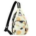 thumbnail image 1 of HAWEE Gym Backpack for Women Cute Sling Bags Water Repellent, Pineapple, 1 of 7