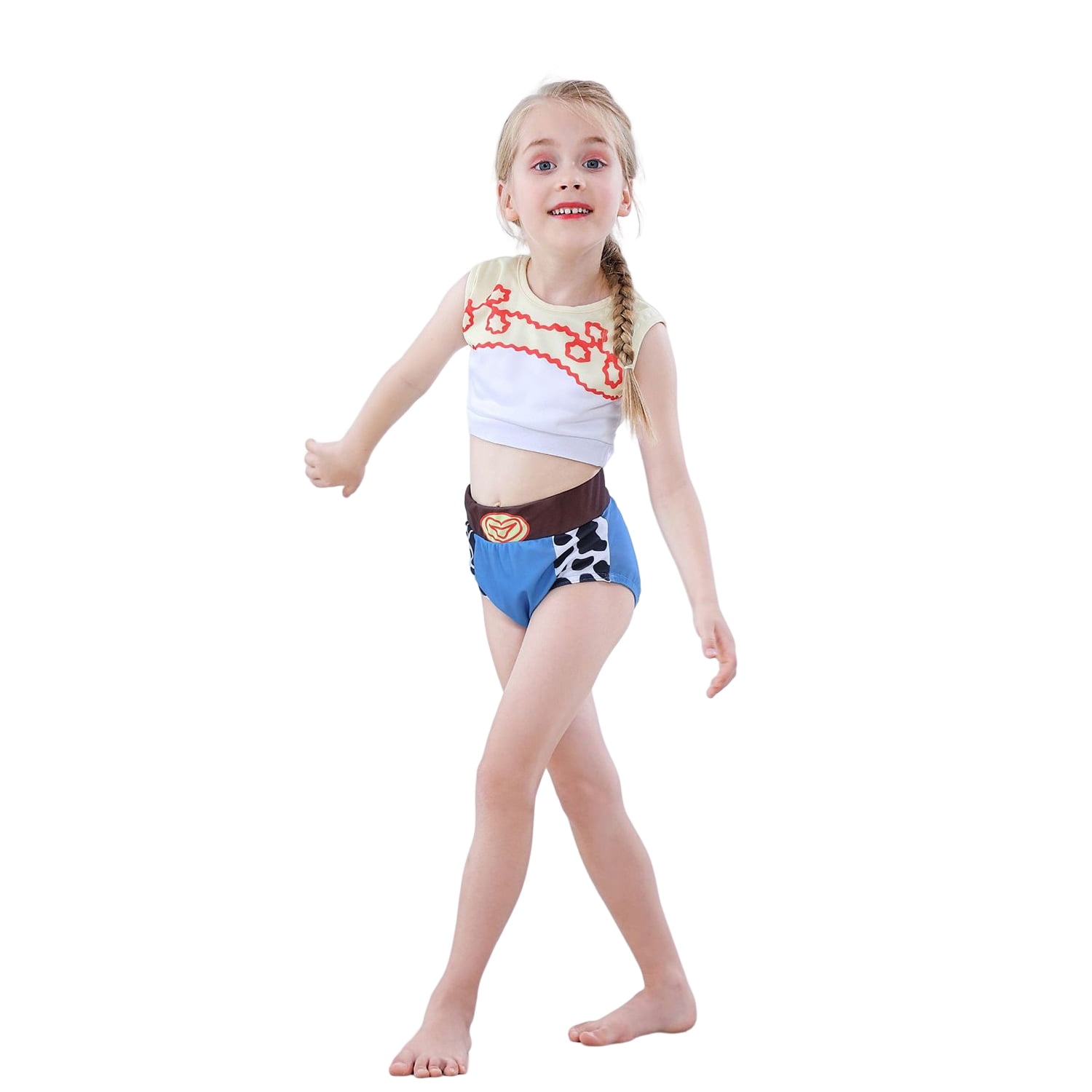 KumSoomliy Girls 2 Piece Mermaid Swimsuit Sleeveless Sports Swimsuit