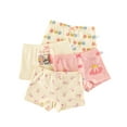 thumbnail image 1 of HAWEE Little Girls Underwear Kids Cotton Soft Boxer Briefs Panties Cartoon Big Girls Undies Pattern Boyshorts (Pack of 4), 1 of 6