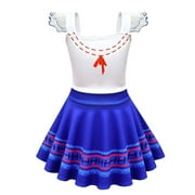 HAWEE Mirabel Dress for Girls and Toddlers Princess Dress Costume Princess Peach Costume Pink Dress