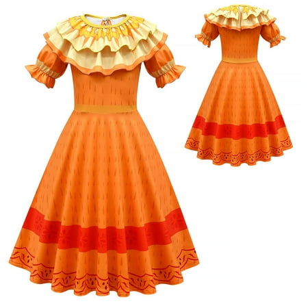 HAWEE Pepa Dress for Girls Halloween Costume Outfits Birthday Party Fancy Dress Cosplay Pretend Play Clothes