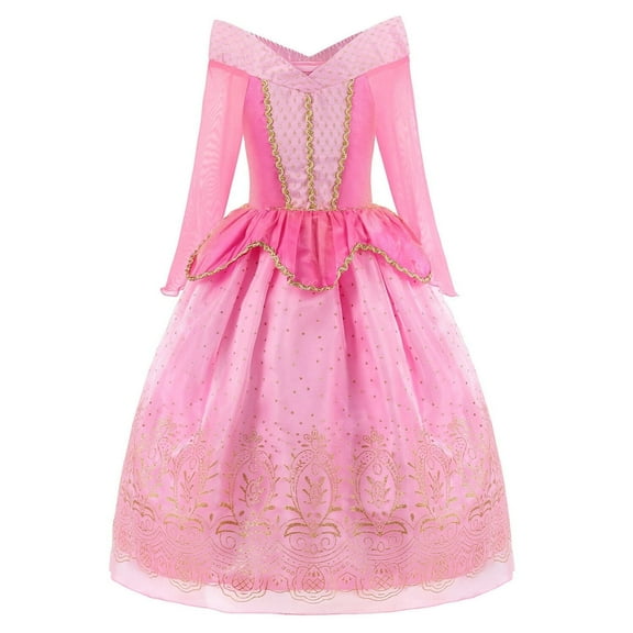 HAWEE Princess Dress up Birthday Party Fairy Pink Costume for Toddler/Little Girls