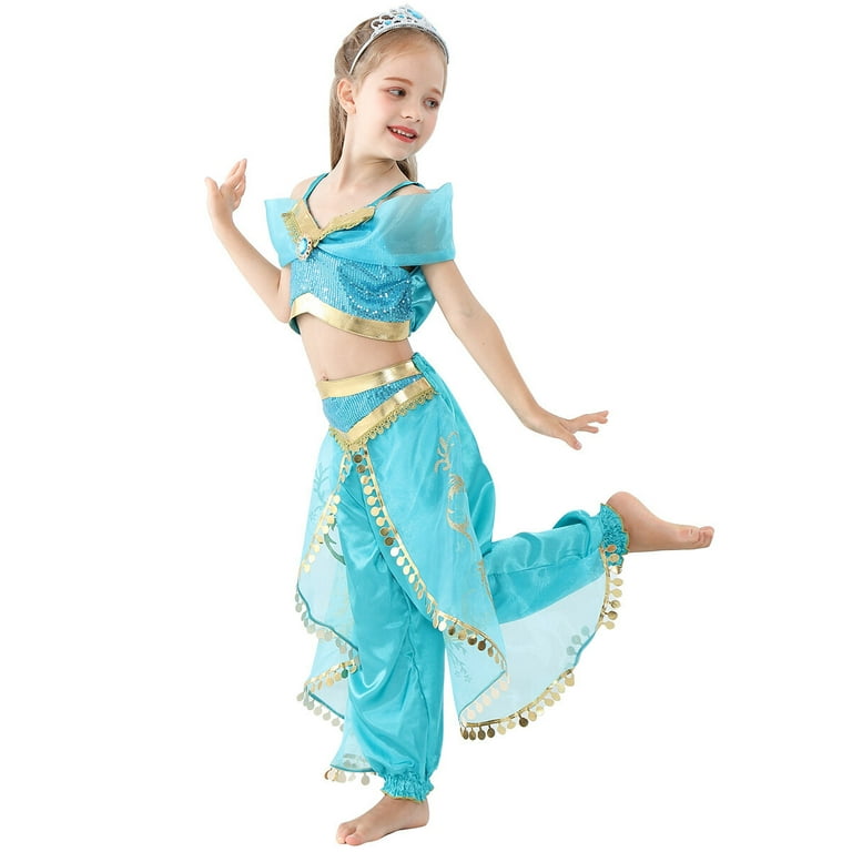 Sequin Jasmine Childrens Costume Sequin Jasmine Childrens Costume