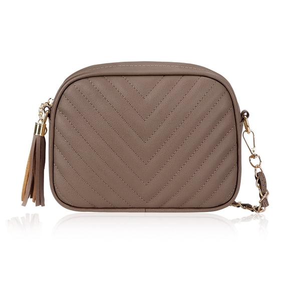 HAWEE Quilted Crossbody Purses for Women Trendy Small Crossbody Shoulder Handbags Clutch Purse Satchel Camera Bag