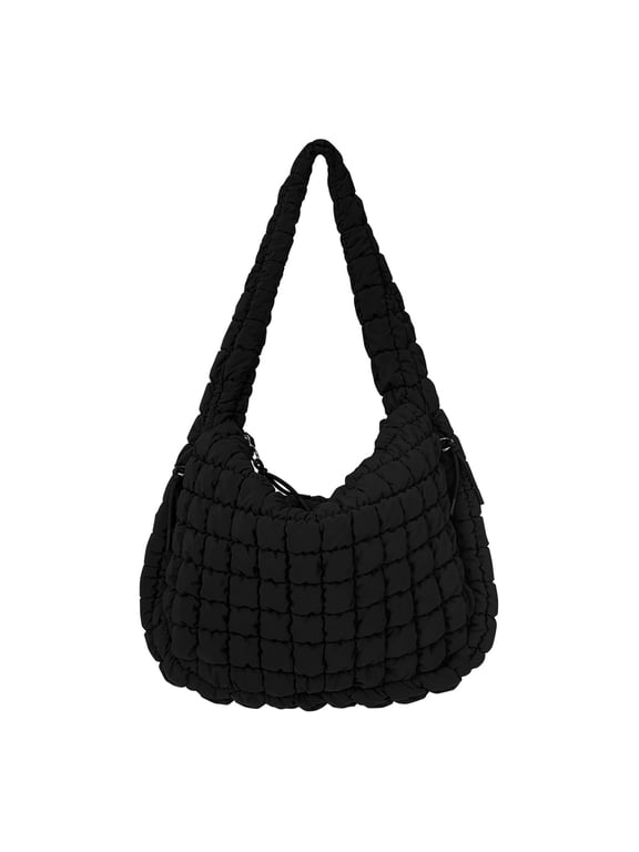 Quilted Tote Bag Large Quilted Carryall Puffer Shoulder Bag Lightweight Quilted Padding Hobo Bag Quilted Bag