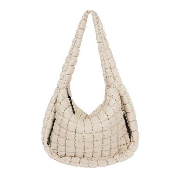 Quilted Tote Bag Large Quilted Carryall Puffer Shoulder Bag Lightweight Quilted Padding Hobo Bag Quilted Bag