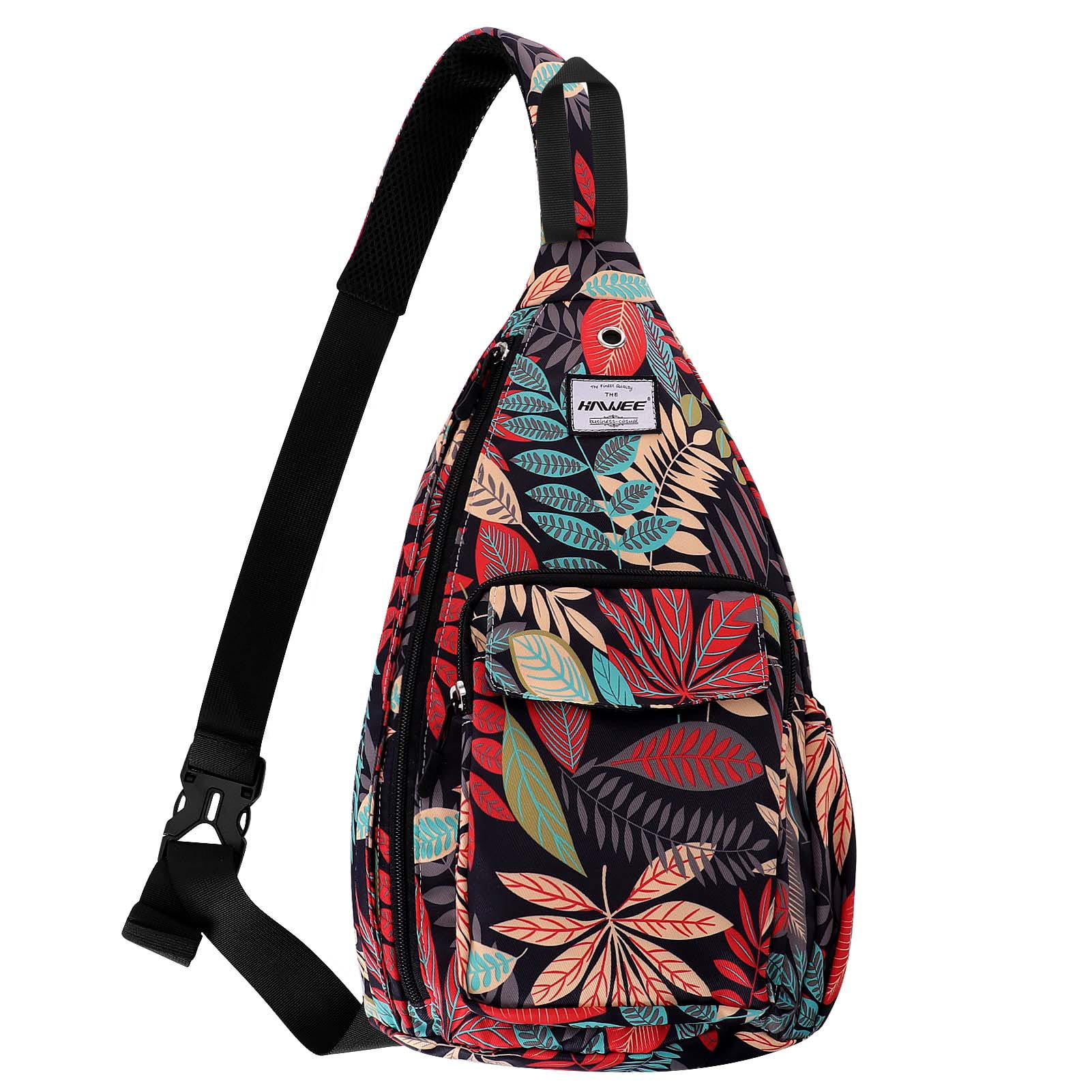 HAWEE Rope Sling Bag for Women and Men Casual Cross Body Backpack ...