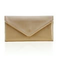 thumbnail image 1 of HAWEE Slim Womens Wallets with Credit Card Slots, Long Envelope Style Anti Theft with 2 ID Windows, Coin Pocket, Champagne, 1 of 7