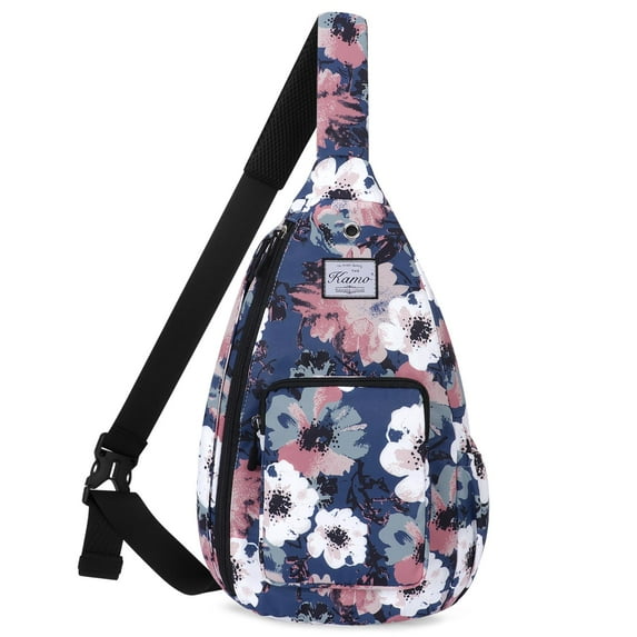 HAWEE Sling Backpack Chest Shoulder Bag Crossbody Cycling Travel Hiking Daypack for Men Women With Earphone Hole