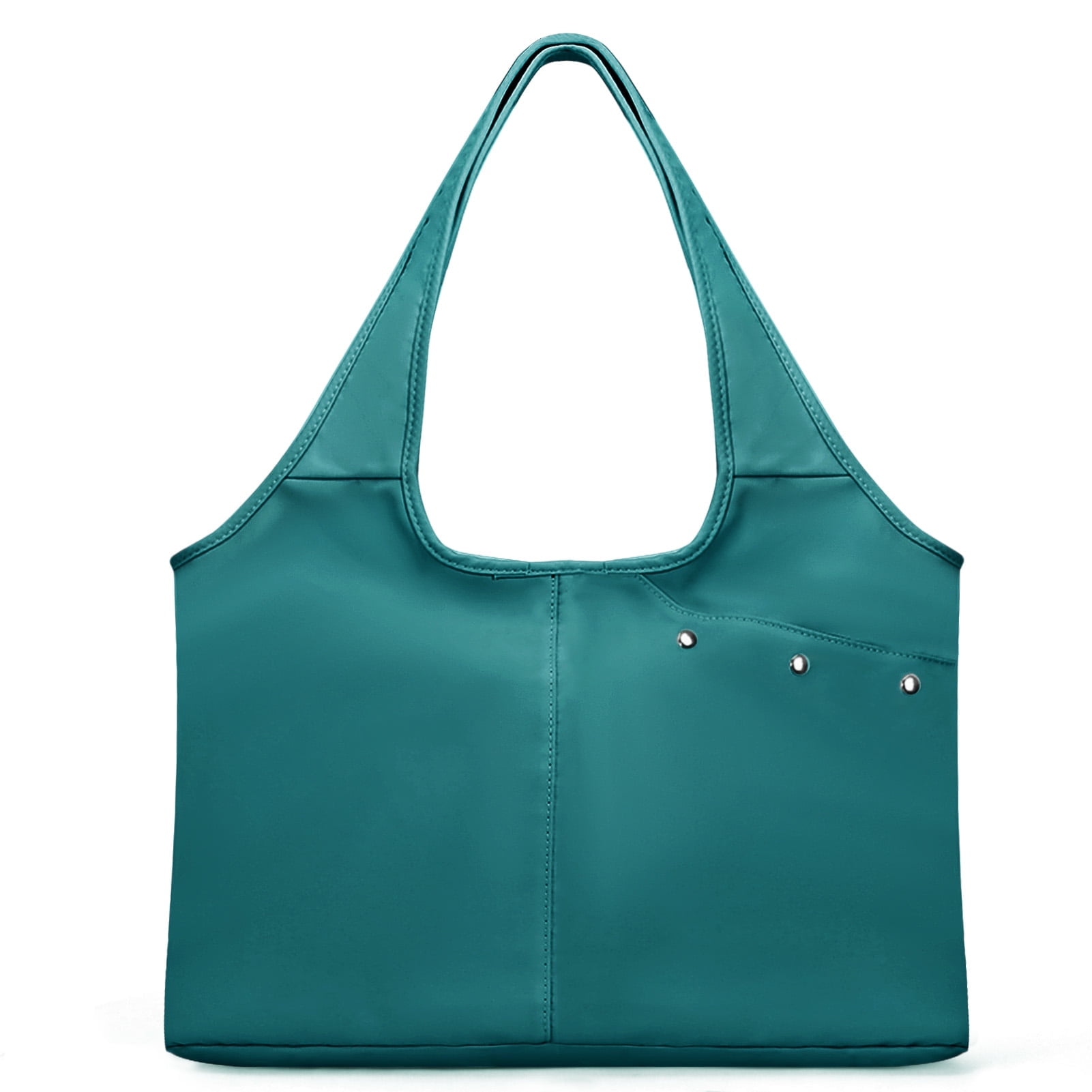 HAWEE Tote Purse with Pockets and Compartments Women’s Casual Shoulder Bag Water Repellent Fabric with 11 Pockets, Green