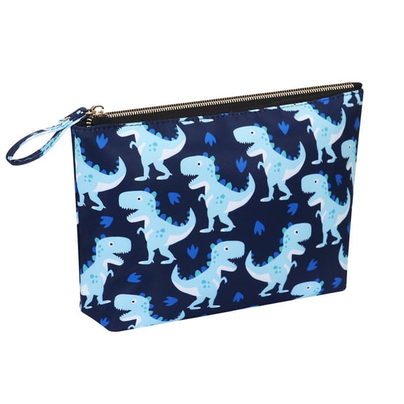 HAWEE Travel Cosmetic Bag Anti-water Makeup Case Small Pouch Gift for Girls and Women, Dinosaur