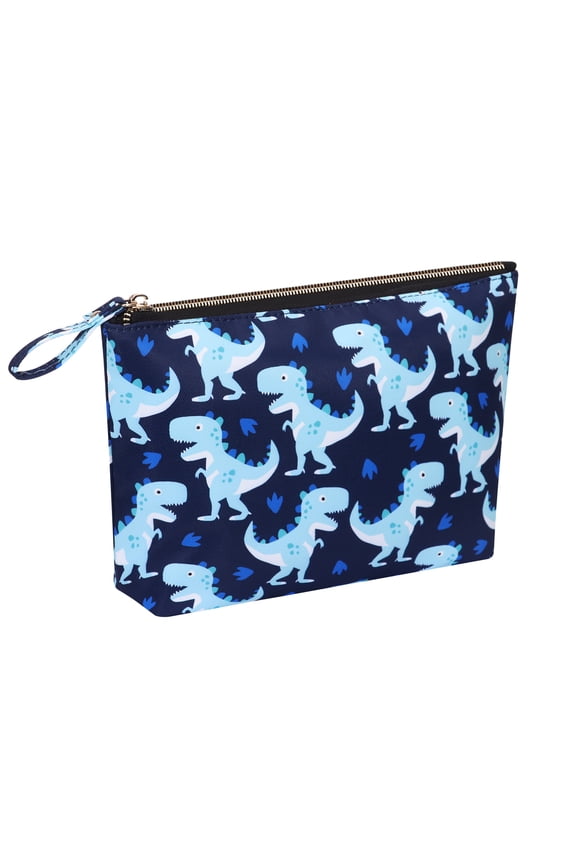 Travel Cosmetic Bag Anti-water Makeup Case Small Pouch Gift for Girls and Women, Dinosaur