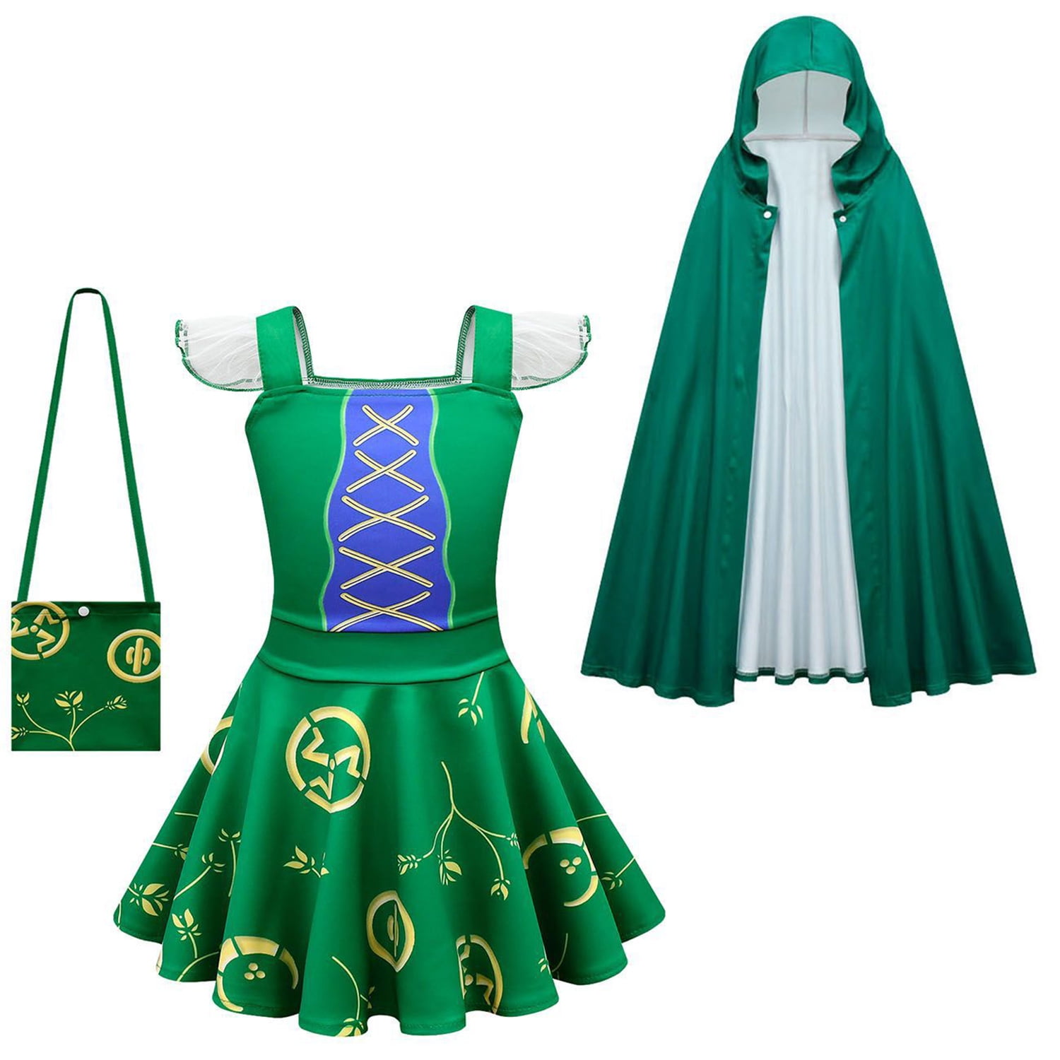 HAWEE Witch Halloween Sanderson Sisters Cosplay Costume for Kids, Girls  Sarah Mary Outfits with Bag - Walmart.com