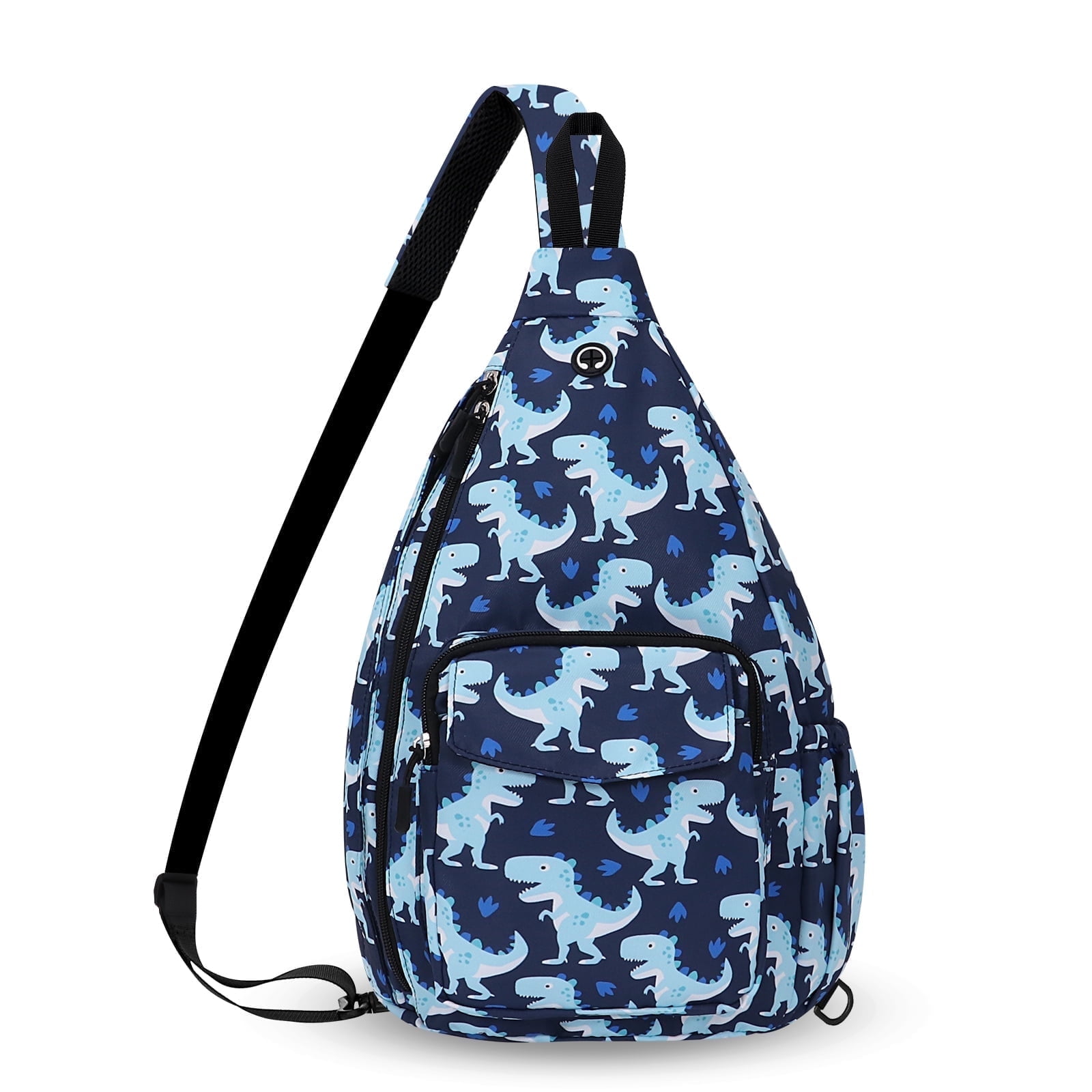 HAWEE Women's Convertible Backpack Messenger Crossbody Purse Dinosaur Animal Print Sling Purse for Yoga Gym